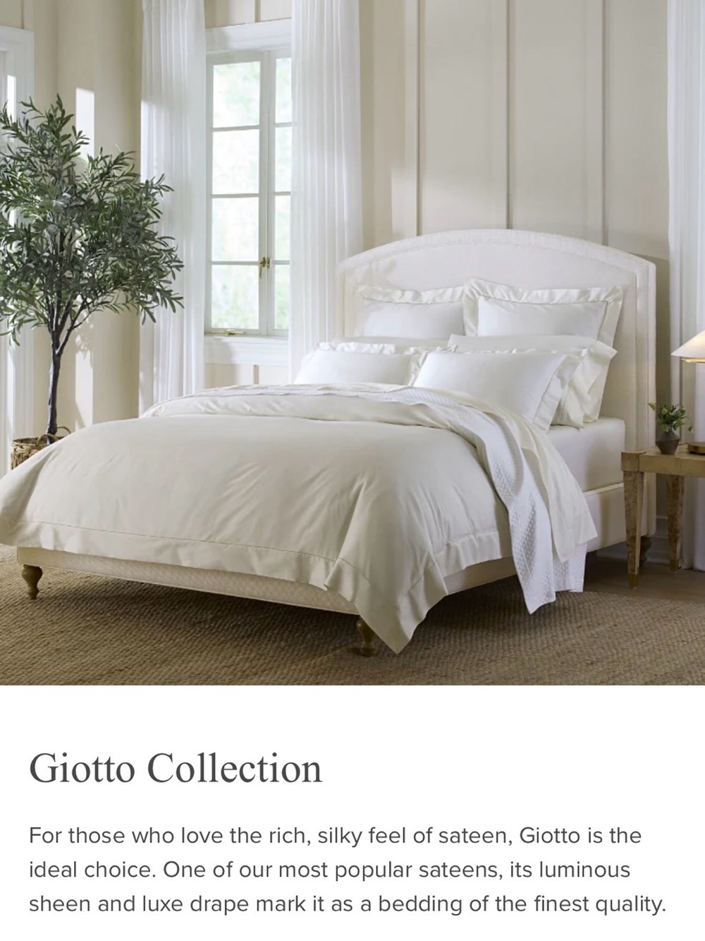 SFERRA GIOTTO QUEEN SHEET SET in BONE.